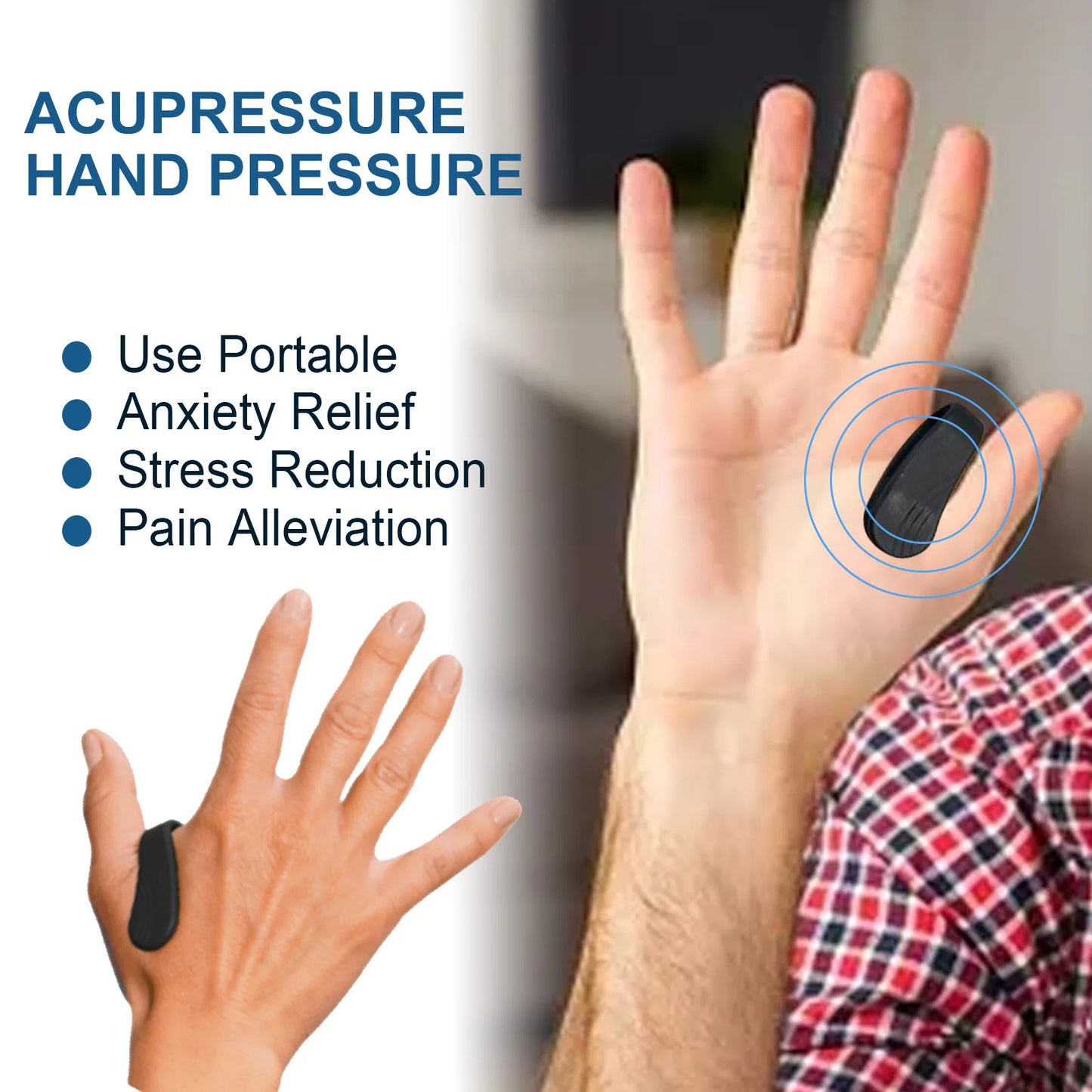 Anxiety Relief Disease Prevention Promote Circulation Reduce High Blood Sugar Stress Fatigue Tiger Point Massage Clip